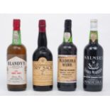 Four bottles of Madeira comprising Malmsey, Bladny's, Vinho Da Madeira, and Williams & Humbert (4)