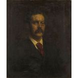 Edward John Gregory RA PPRBSA, British 1850-1909- Portrait of the late Charles John Galloway; oil on