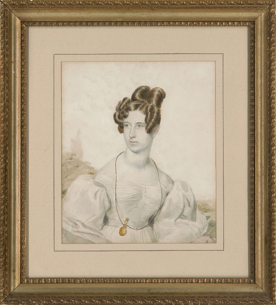 Circle of Edouard Louis Dubufe, French 1820-1883- Portrait of a lady seated three-quarter length - Image 2 of 6