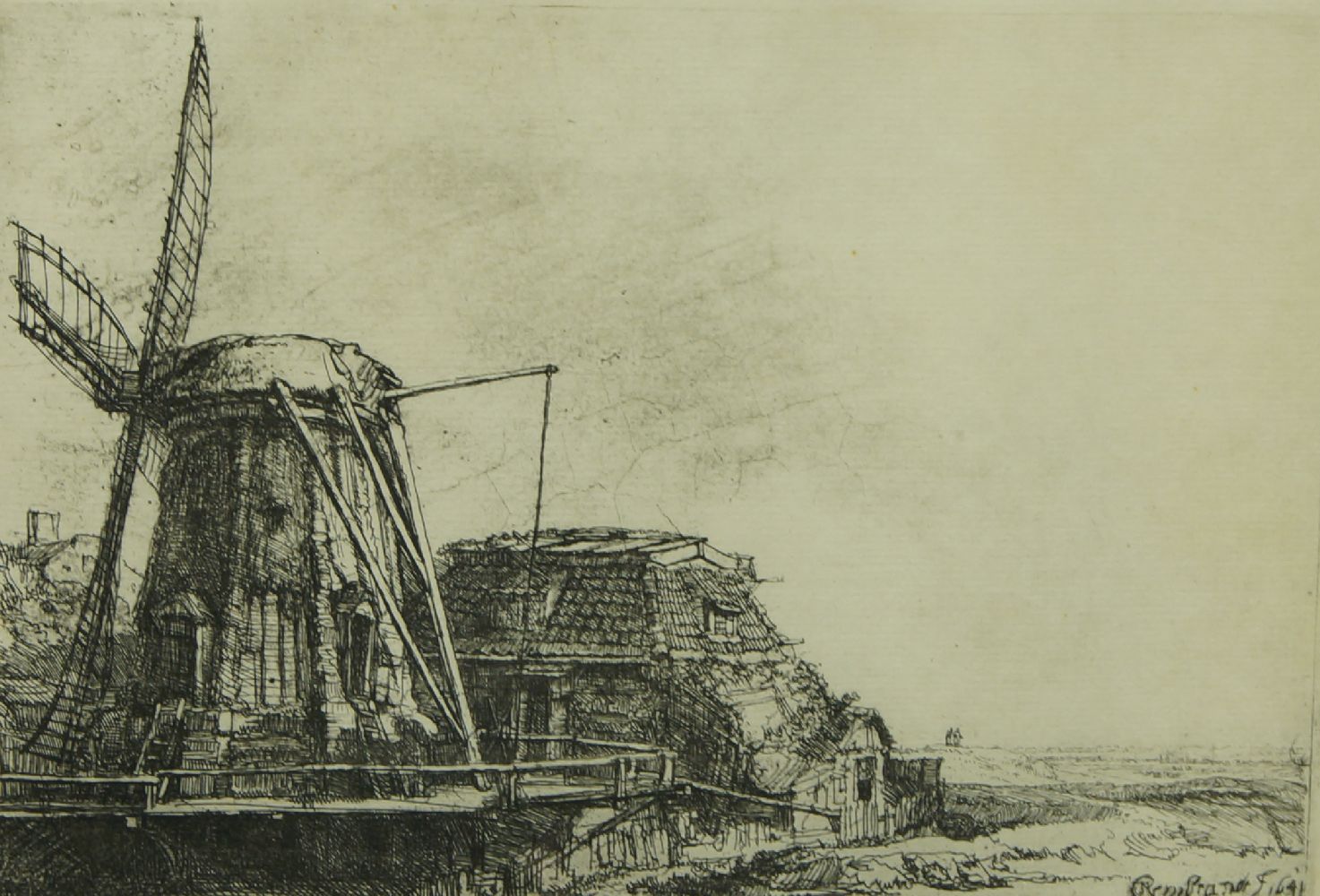 After Rembrandt Harmensz. van Rijn, Dutch 1606-1669- The Windmill; etching, signed and dated 1641,