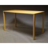 Julian Renault, an oak 'Log' table for Hem, of recent manufacture, the rounded rectangular top on