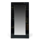 Dekundt Decora, a large contemporary wall mirror, of recent manufacture, with black glass border,