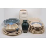 Susie Cooper (1902-1995), an earthenware part dinner service c.1935, printed markers marks