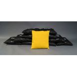 Hem, a set of twelve yellow contemporary cushions, of recent manufacture, each 45cm square (12)