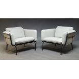 David Rockwell, a pair of 'Valet Club' lounge chairs for Stella works, of recent manufacture,
