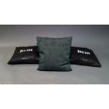 Hem, a set of five green contemporary cushions, of recent manufacture, each 45cm square (5)Please