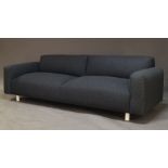 A 'Koti' three seater sofa designed by From Us With Love for Hem, of recent manufacture, with dark