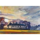 Fyffe Christie, British, 1918-1979- Millhouse, Blackheath Sunset; watercolour, signed and dated