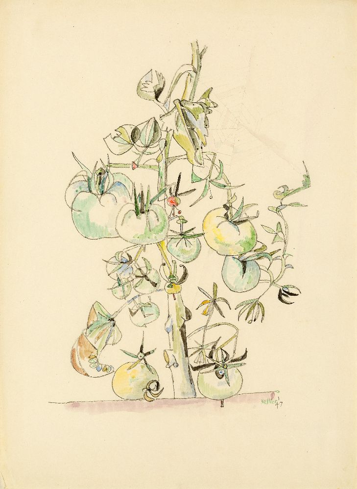 Walter Nessler, German/British 1912-2001- Richmond, 1949; watercolour and pencil, signed, titled and