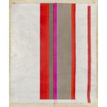 John Copnall, British 1928-2007- Red, Purple, etc with Solid White, 1969; mixed media on canvas,