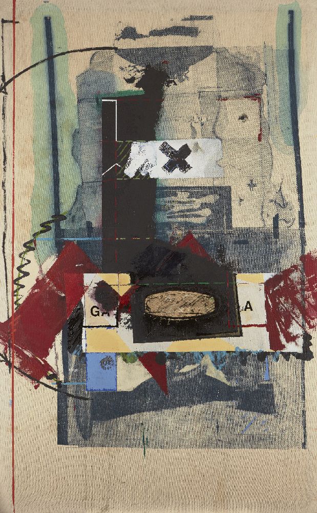 Stephen Farthing RA, British b.1950- Flat Pack 2, 1975; mixed media, acrylic and silk screen on