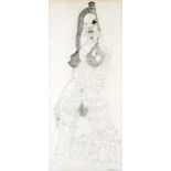 P J Hopkinson, British School, mid/late 20th century- Nude woman; pencil, signed and dated '73, 61.
