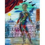 After Raoul Dufy, French 1877-1953- El Arlequi en Venecia and Nu; two offset lithographs in