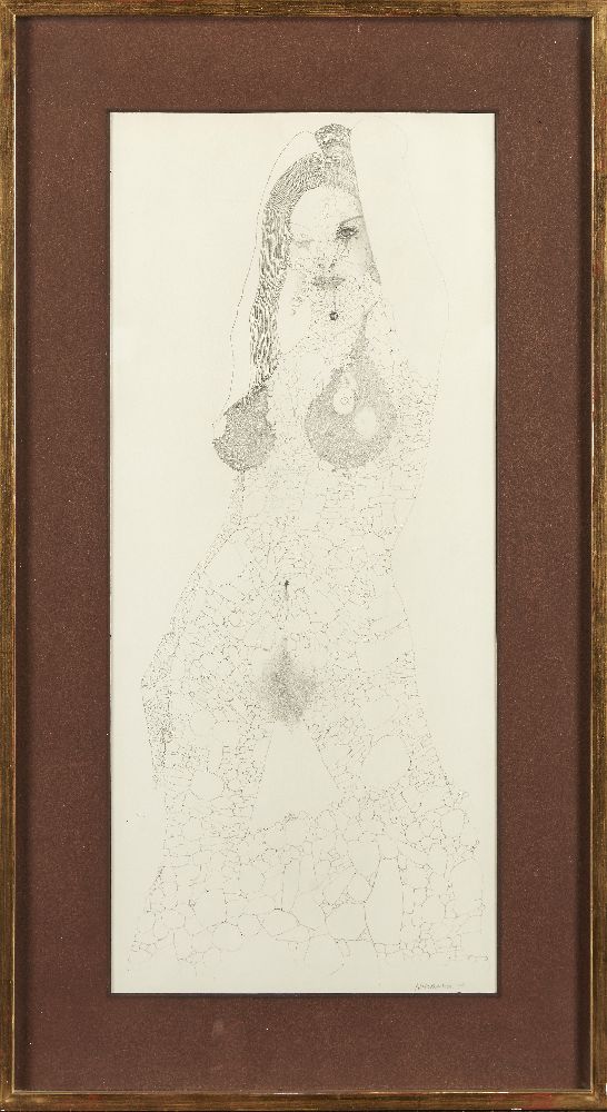 P J Hopkinson, British School, mid/late 20th century- Nude woman; pencil, signed and dated '73, 61. - Image 3 of 3