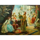 J. Z. Baker, European School, 21st Century- Middle-eastern scene; oil on canvas, signed,