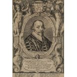 Crispijn de Passe the Elder, Dutch 1564-1637- Portrait of Lothar Johann Reinhard von Metternich (