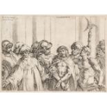 Vespasiano Strada, Italian 1582-1622- Ecce Homo; etching, pub. by Nicolaus van Aelst, 18.7x25.5cm (