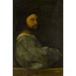 After Tiziano Vecellio, called Titian, Italian c.1488/90-1576- A Man with a Quilted Sleeve; oil on