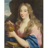 Follower of Jan Cossiers, Flemish 1600-1671- Mary Magdalene; oil on canvas, 60x49cmPlease refer to