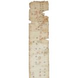 A long genealogical scroll of the Ottoman dynasty, Ottoman provinces, dated AH 1115/1703-04 AD,