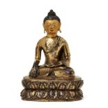 Property of a Gentleman (lots 36-85) A Mongolian Zanabazar School gilt-bronze figure of Shakyamuni