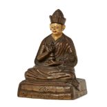 Property of a Gentleman (lots 36-85) A Tibetan copper alloy figure of a Karmapa, 18th century,