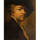 After Sir Joshua Reynolds PRA, British 1723-1792- Portrait of Sir Joshua Reynolds (recto),