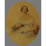 Joseph Mathias Negelen, Swiss 1792-1870- A portrait of Lady Cochrane, and portraits of the