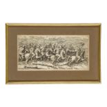 Diana Scultori, Italian, ca. 1535-1612- A Procession of Roman Horsemen, after Giulio Romano;