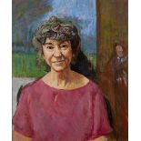 William Bowyer RA RWS RP, British 1926-2015- Portrait of Marjorie Lishman, 1996; oil on paper,