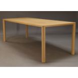 Julian Renault, an oak 'Log' dining table for Hem, of recent manufacture, the rounded rectangular