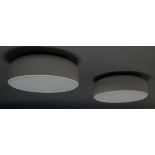 Flos, a pair of 'Smithfield' ceiling lights, of recent manufacture, with domed white powder coated