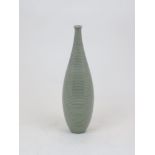 A Swedish celadon glaze pottery bottle vase, attributed to Sylvia Leuchovius (1915-2003), c.1950,