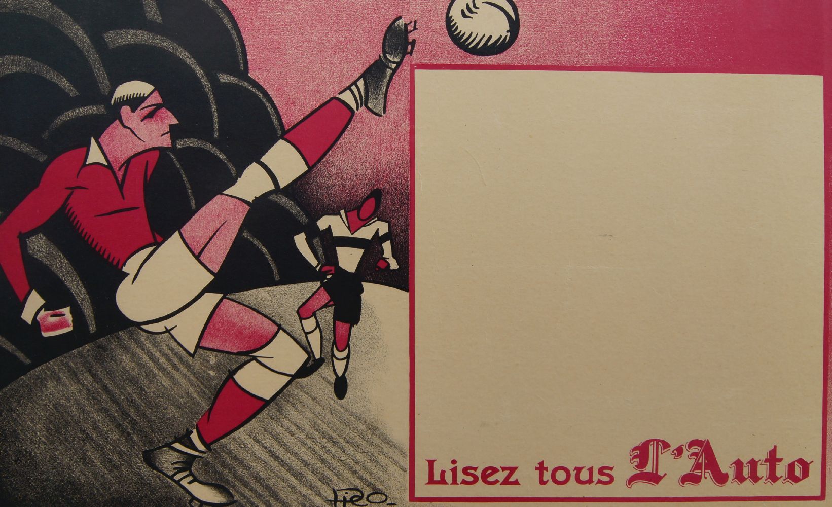 Maurice 'Pico' Picaud (French, 1900-1977), a colour lithograph advertising poster, titled 'Lisez