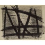 Jean Signovert, French 1919-1981- Untitled, 1981; charcoal, signed and dated 81 lower right, 40x51cm