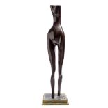 Benedict Chukwukadibia Enwonwu MBE, Nigerian/ British 1917-1994- Female Form I; ebony, 84x16cm (