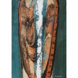 Adel El Siwi, Egyptian b.1952- Untitled, 2006; mixed media on paper, signed lower right, 99.