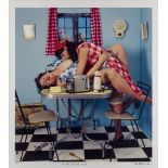 Tina Fiveash, Australian b.1970- A Gay Morning Tea! 1994; chromogenic print, signed and dated 1994