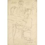 Yannis Tsarouchis, Greek 1910-1989- Portrait of a man, 1937; pencil, signed and dated 39 lower