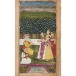 An illustration from a Ragamala from a manuscript, Western India, circa 1720, opaque pigments on