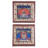 Two devotional images of Srinathji, Central India, 19th century, opaque pigments on paper, approx.