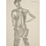 Akbar Padamsee (Indian, b. 1928), Untitled (Figure), signed and dated '97 upper right, watercolour