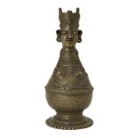 A Bell metal vessel for Ganges water, Bengal, India, 19th century, 22.8cm. high This extraordinary