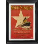 A facsimile copy of a White Star Line poster, ‘“OLYMPIC” & “TITANIC”’, Oceanic Navigation Research