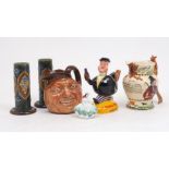 A group of Royal Doulton wares, to include a John Barleycorn character jug, 18cm high, a 'Sunday