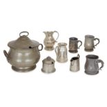 AMENDMENT. Please note there is a pewter tureen and cover included in this lot which was previously