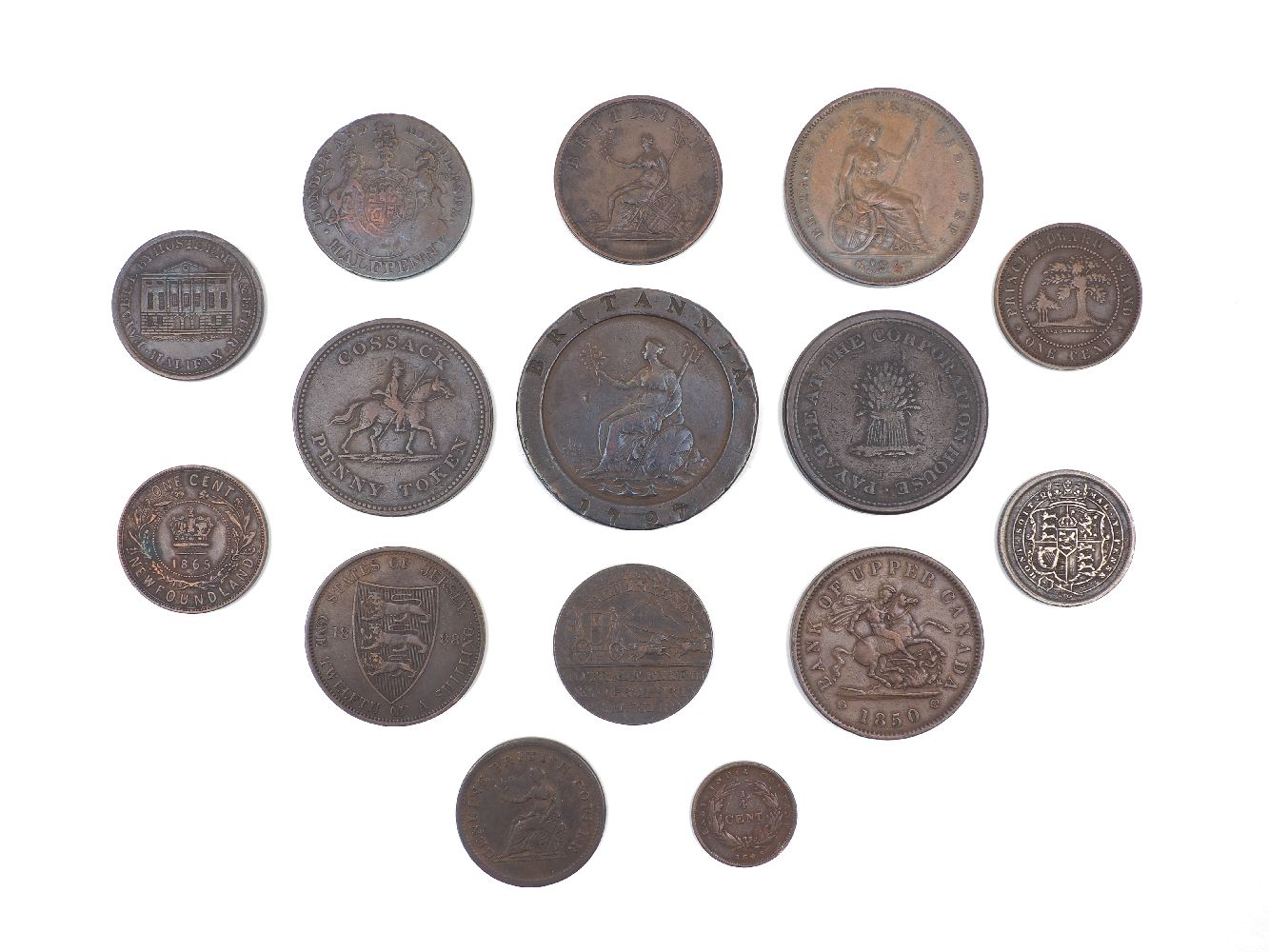 A quantity of mostly bronze coinage, 18th, 19th, and 20th century British, Commonwealth and World