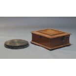 A polyphon table top musical box, late 19th / early 20th Century, the walnut case with inlaid