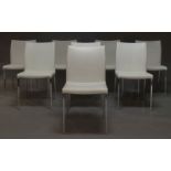 Cattelan Italia, a set of eight 'Anna' dining chairs, c.2010, printed manufacturer's marks to