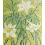 Alice Goldin, Austrian/South African 1922-2016- St Joseph’s Lilies; woodcut in colours, signed,